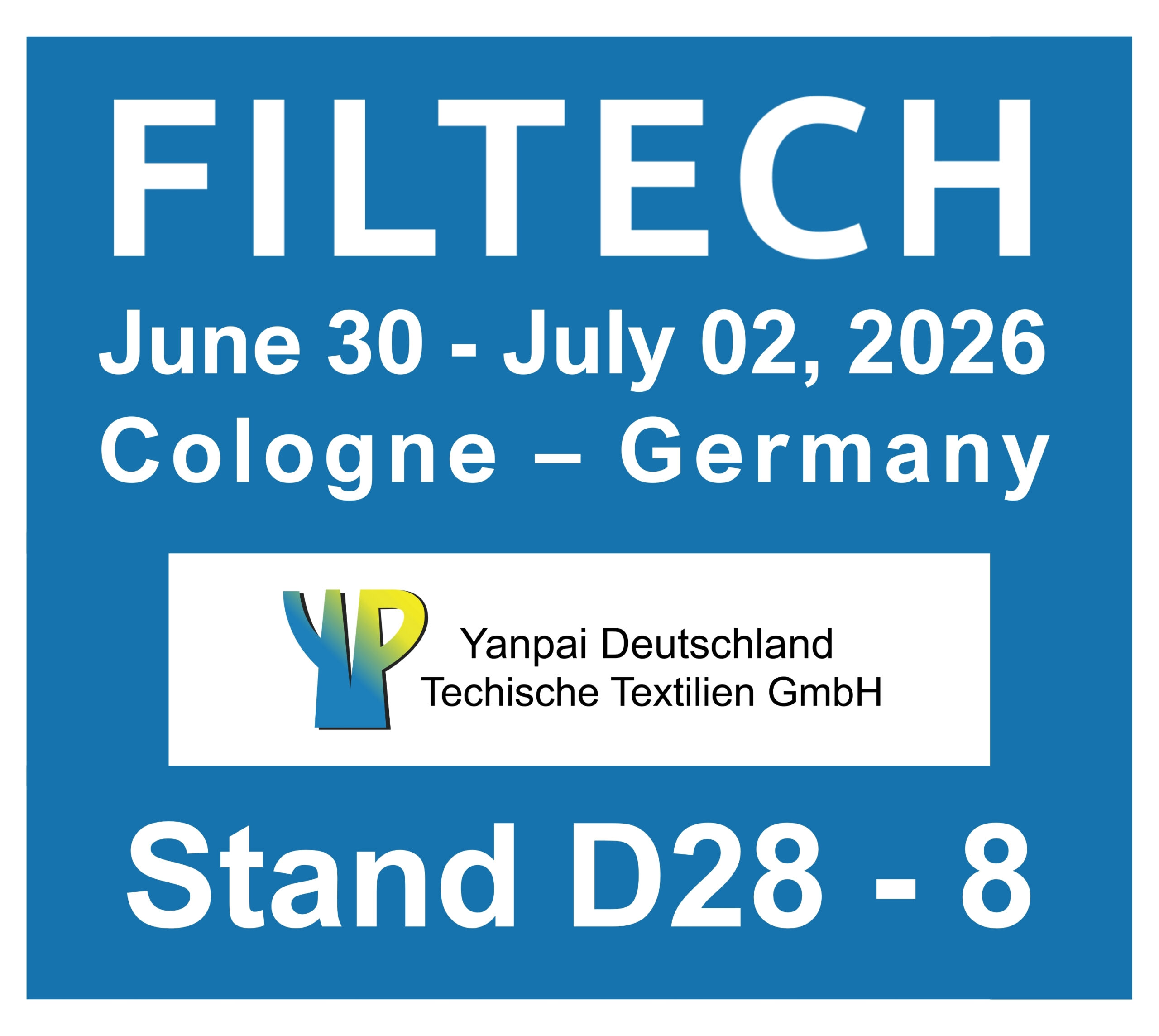 No momento, você está visualizando Visite nosso stand na FILTECH 2026